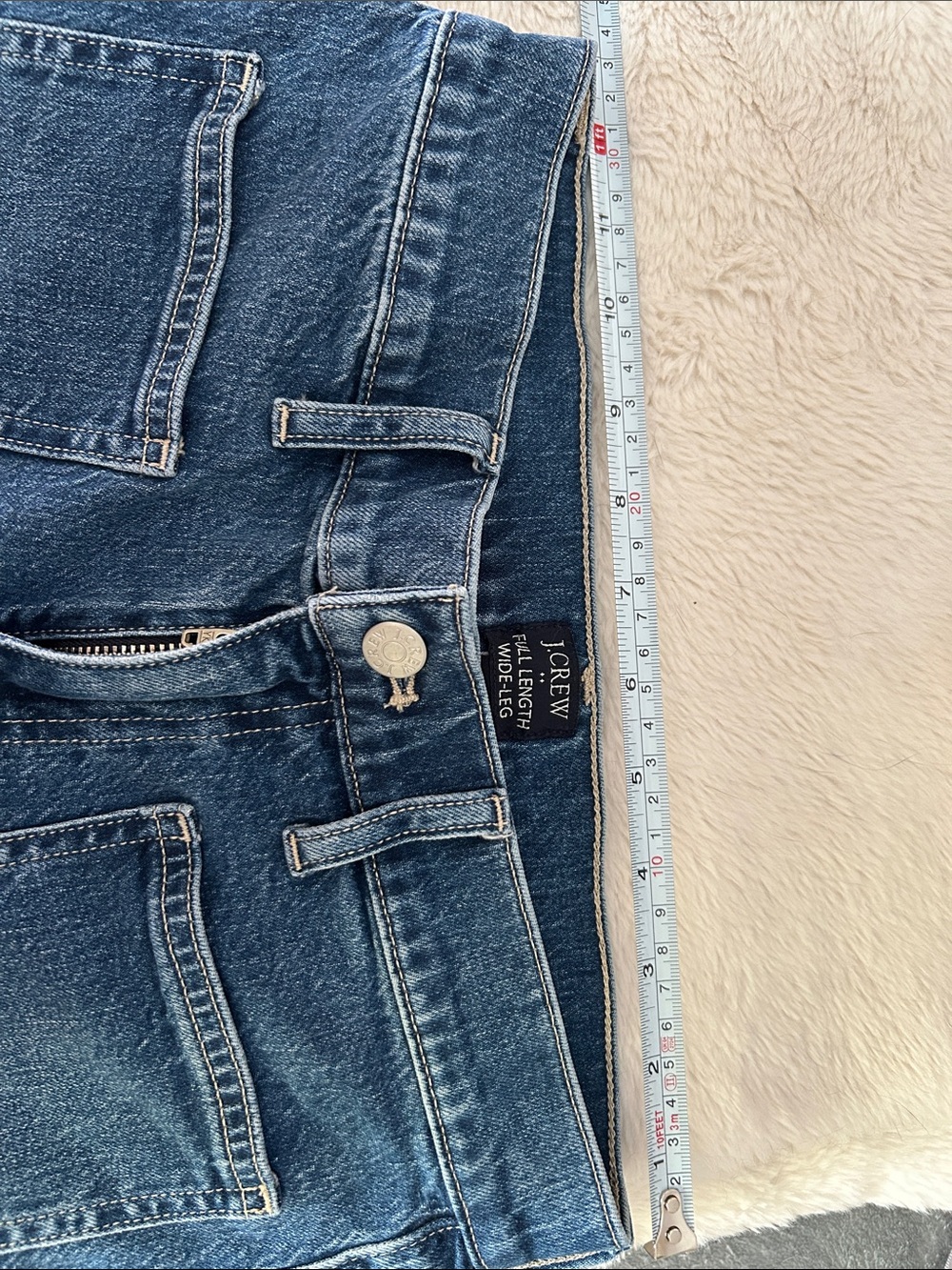 J. CREW • Full Length Wide Leg High-Rise Wide Leg Denim Jeans - Picture 6 of 12